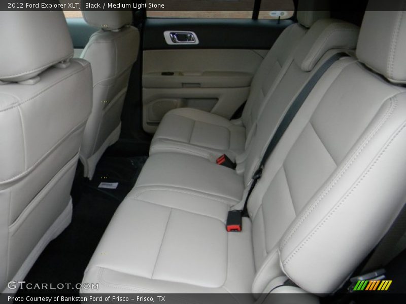 Black / Medium Light Stone 2012 Ford Explorer XLT