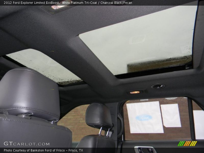 White Platinum Tri-Coat / Charcoal Black/Pecan 2012 Ford Explorer Limited EcoBoost