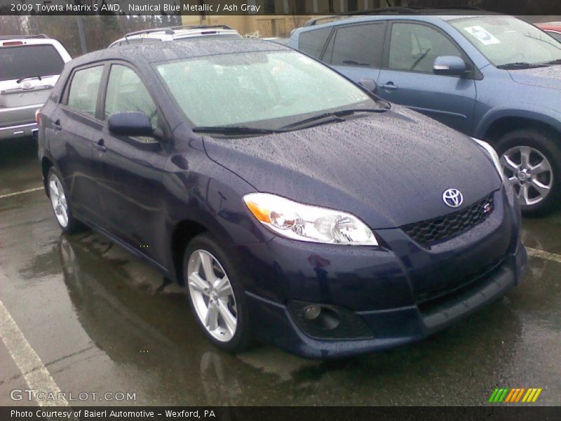 Nautical Blue Metallic / Ash Gray 2009 Toyota Matrix S AWD