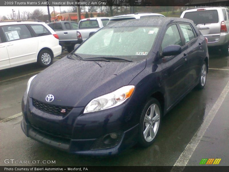 Nautical Blue Metallic / Ash Gray 2009 Toyota Matrix S AWD