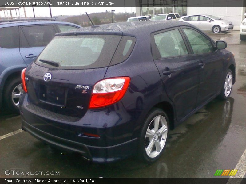 Nautical Blue Metallic / Ash Gray 2009 Toyota Matrix S AWD