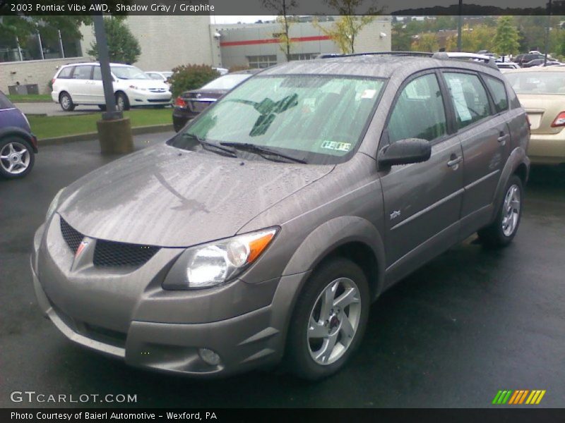 Shadow Gray / Graphite 2003 Pontiac Vibe AWD