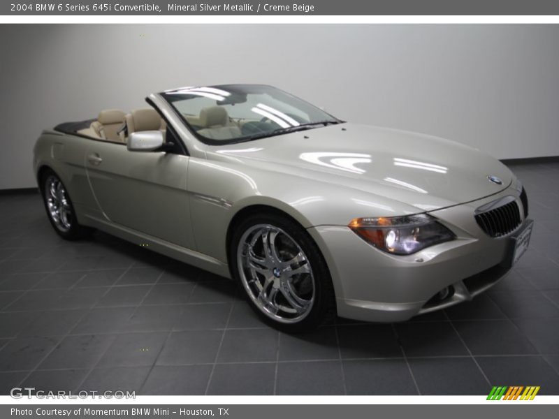 Mineral Silver Metallic / Creme Beige 2004 BMW 6 Series 645i Convertible