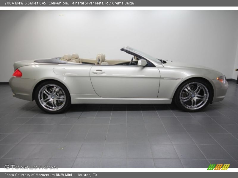 Mineral Silver Metallic / Creme Beige 2004 BMW 6 Series 645i Convertible