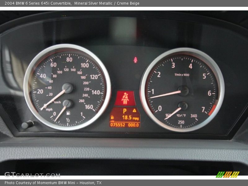  2004 6 Series 645i Convertible 645i Convertible Gauges