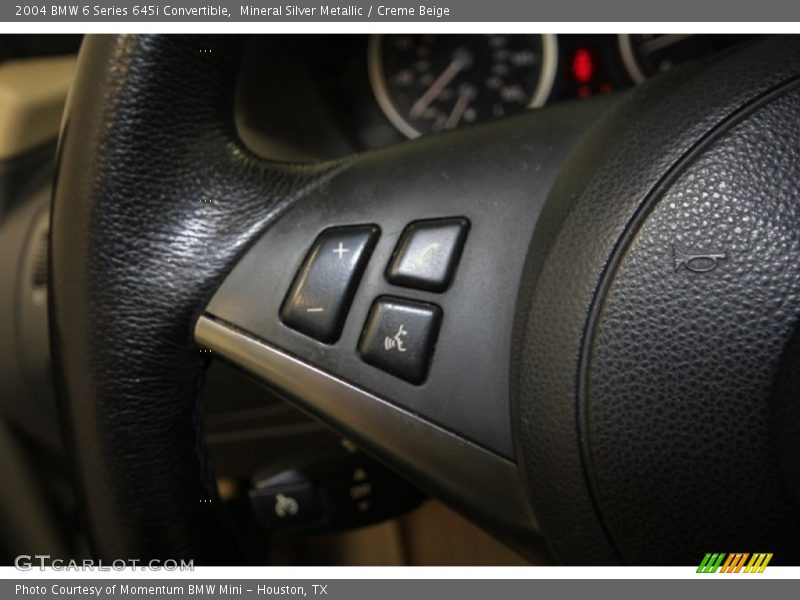 Mineral Silver Metallic / Creme Beige 2004 BMW 6 Series 645i Convertible