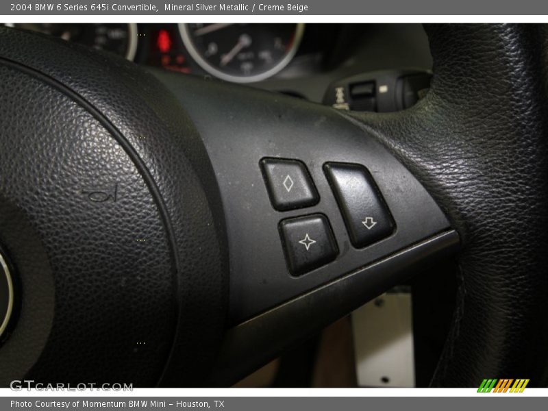 Mineral Silver Metallic / Creme Beige 2004 BMW 6 Series 645i Convertible