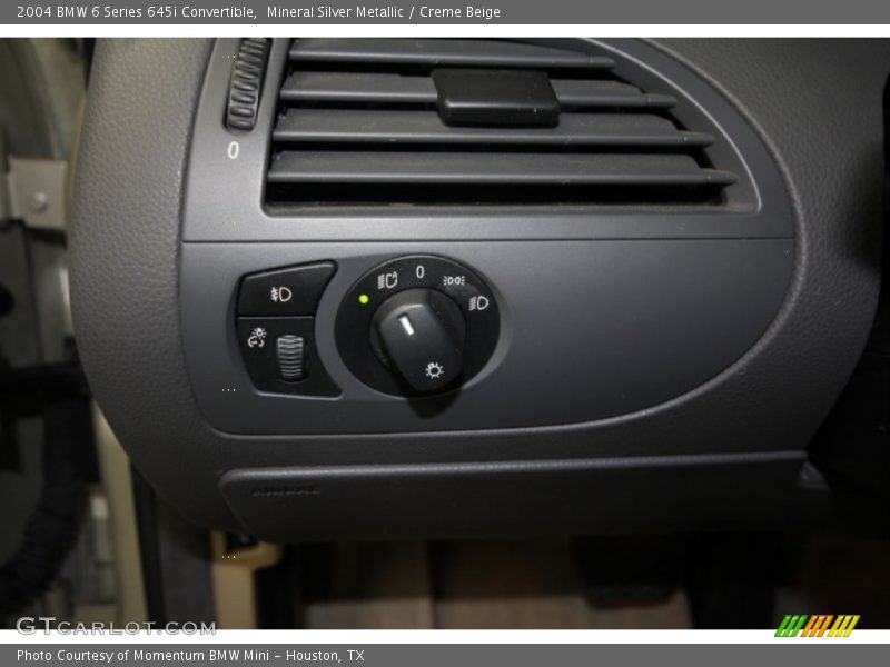 Mineral Silver Metallic / Creme Beige 2004 BMW 6 Series 645i Convertible