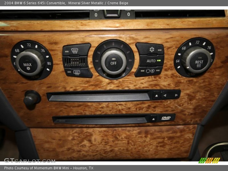 Controls of 2004 6 Series 645i Convertible