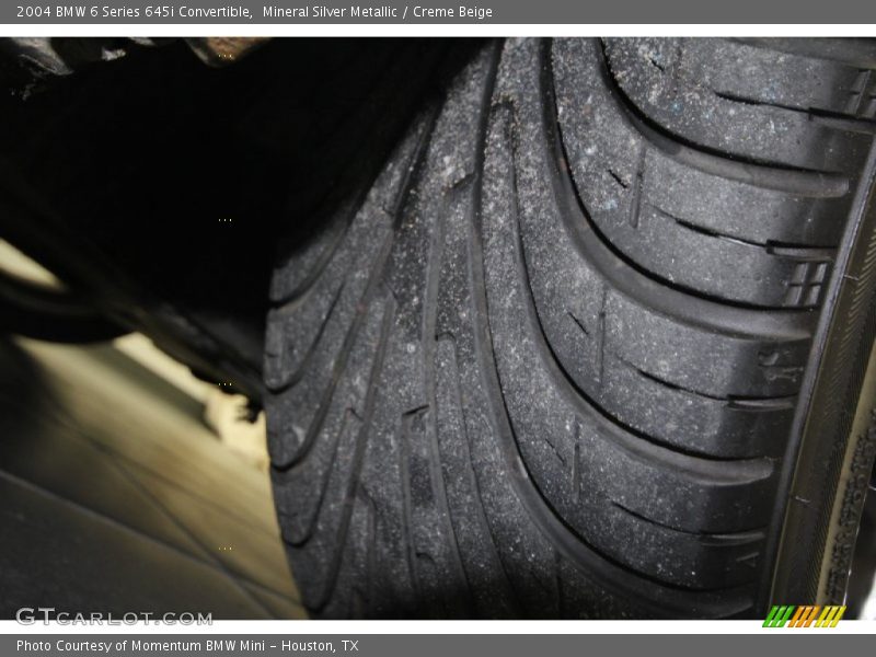 Mineral Silver Metallic / Creme Beige 2004 BMW 6 Series 645i Convertible