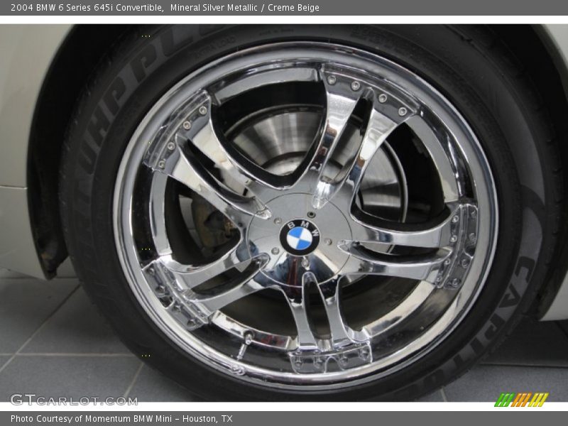 Mineral Silver Metallic / Creme Beige 2004 BMW 6 Series 645i Convertible