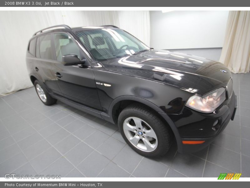 Jet Black / Black 2008 BMW X3 3.0si