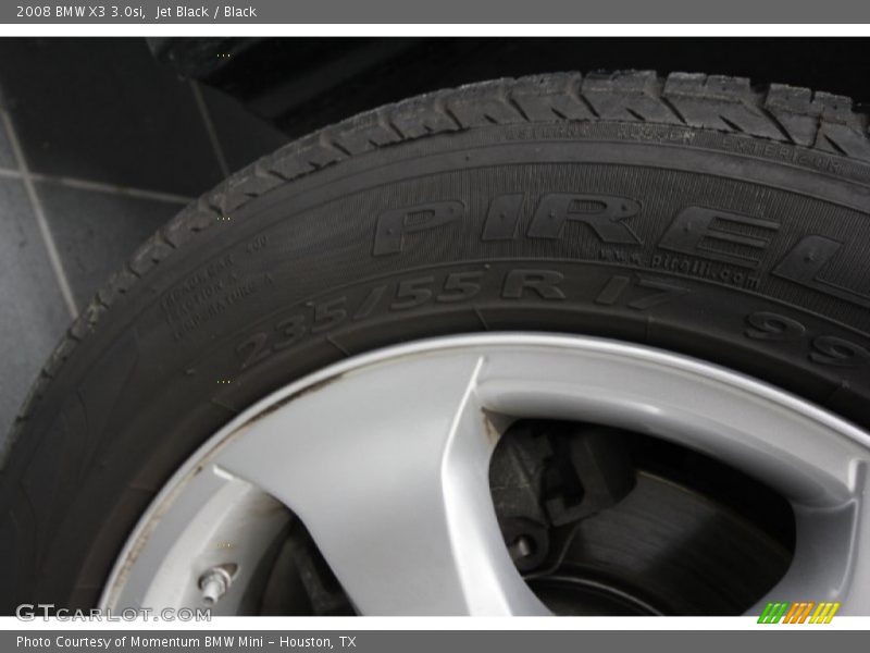 Jet Black / Black 2008 BMW X3 3.0si