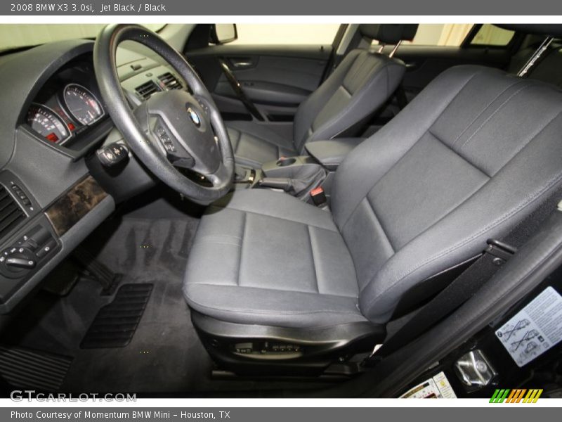 Jet Black / Black 2008 BMW X3 3.0si
