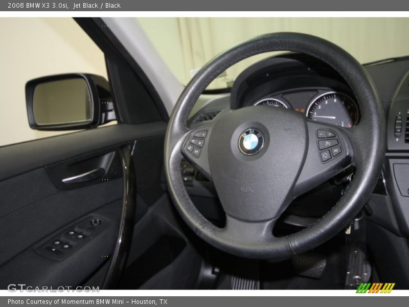 Jet Black / Black 2008 BMW X3 3.0si