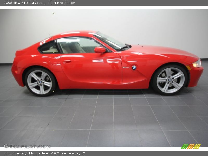 Bright Red / Beige 2008 BMW Z4 3.0si Coupe