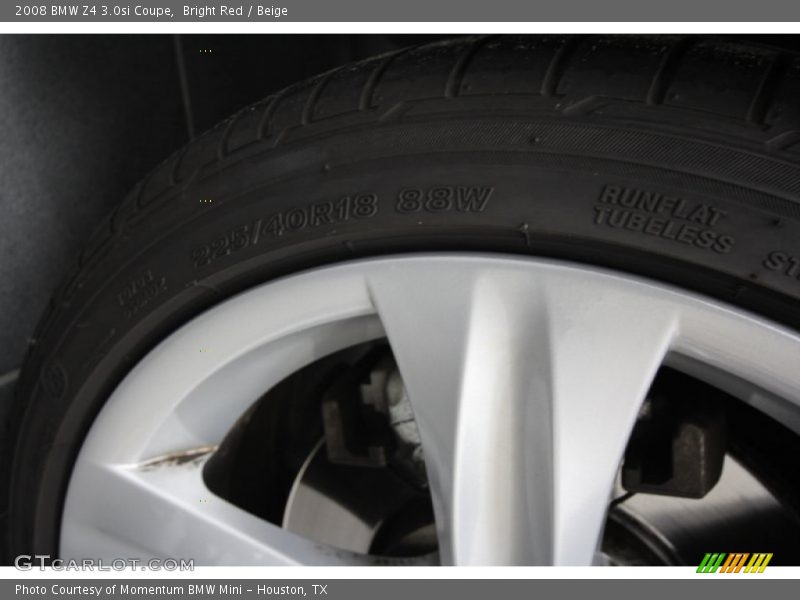Bright Red / Beige 2008 BMW Z4 3.0si Coupe