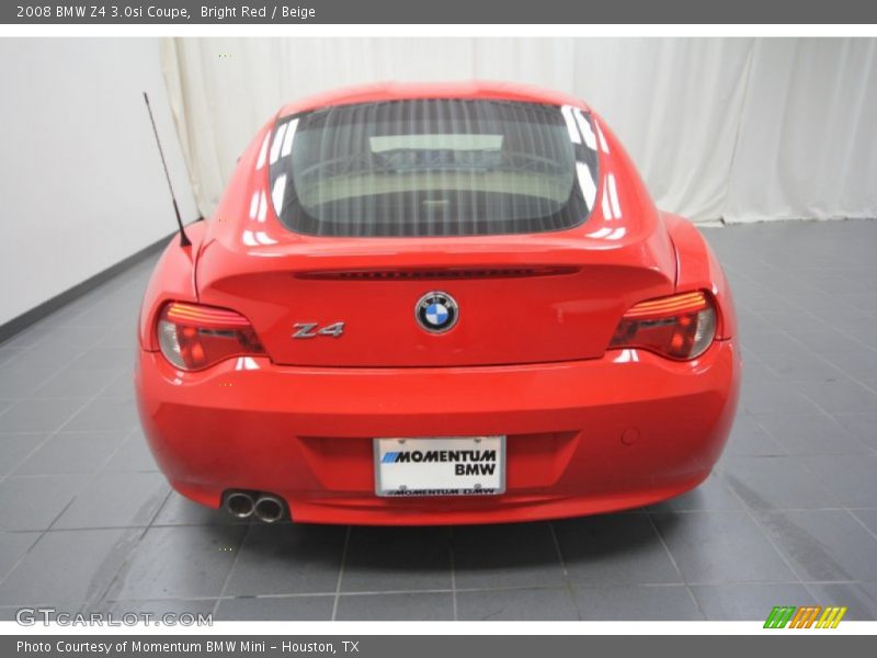 Bright Red / Beige 2008 BMW Z4 3.0si Coupe