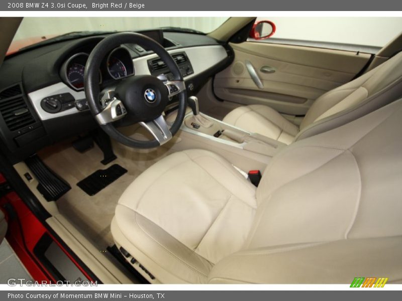  2008 Z4 3.0si Coupe Beige Interior