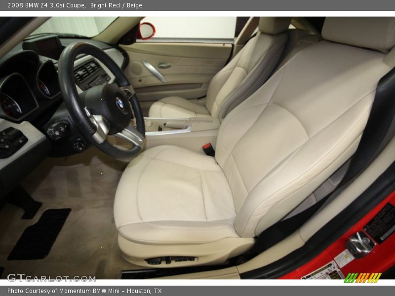  2008 Z4 3.0si Coupe Beige Interior