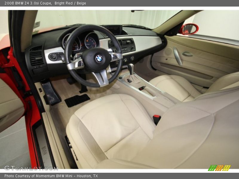 Bright Red / Beige 2008 BMW Z4 3.0si Coupe