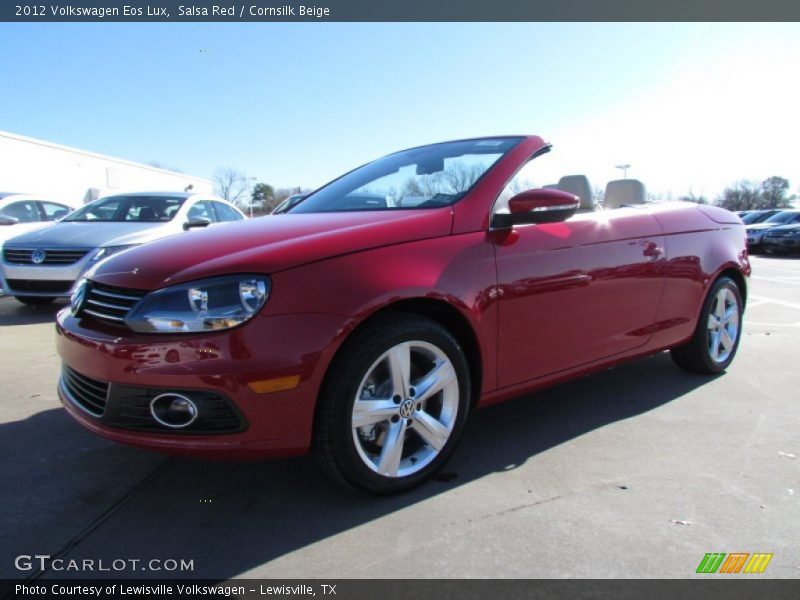 Salsa Red / Cornsilk Beige 2012 Volkswagen Eos Lux