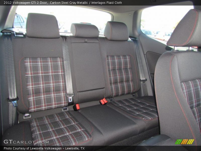 Back Seats in Interlagos Plaid Cloth - 2012 Volkswagen GTI 2 Door