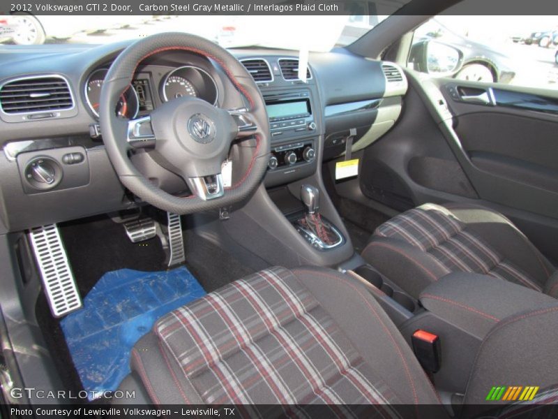 GTI Interior in Interlagos Plaid Cloth - 2012 Volkswagen GTI 2 Door