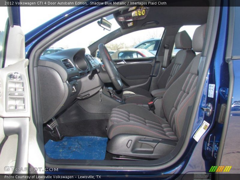  2012 GTI 4 Door Autobahn Edition Interlagos Plaid Cloth Interior