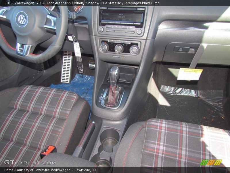 Shadow Blue Metallic / Interlagos Plaid Cloth 2012 Volkswagen GTI 4 Door Autobahn Edition