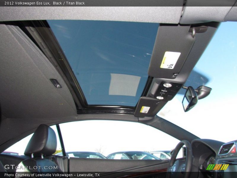 Black / Titan Black 2012 Volkswagen Eos Lux