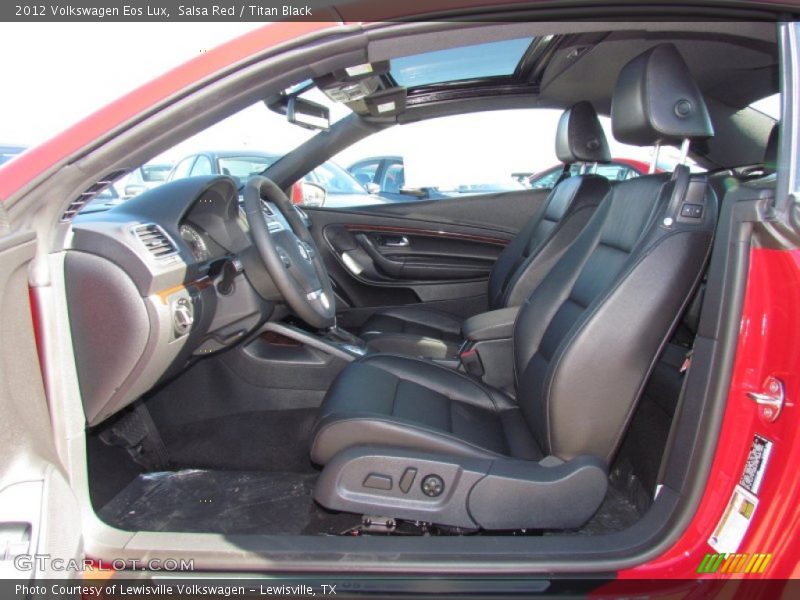 Salsa Red / Titan Black 2012 Volkswagen Eos Lux