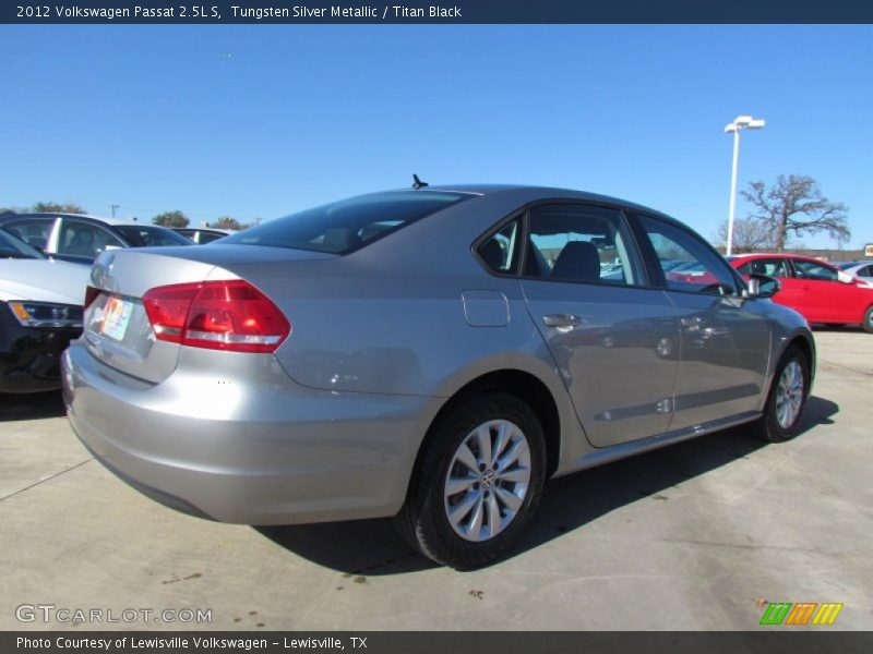 Tungsten Silver Metallic / Titan Black 2012 Volkswagen Passat 2.5L S