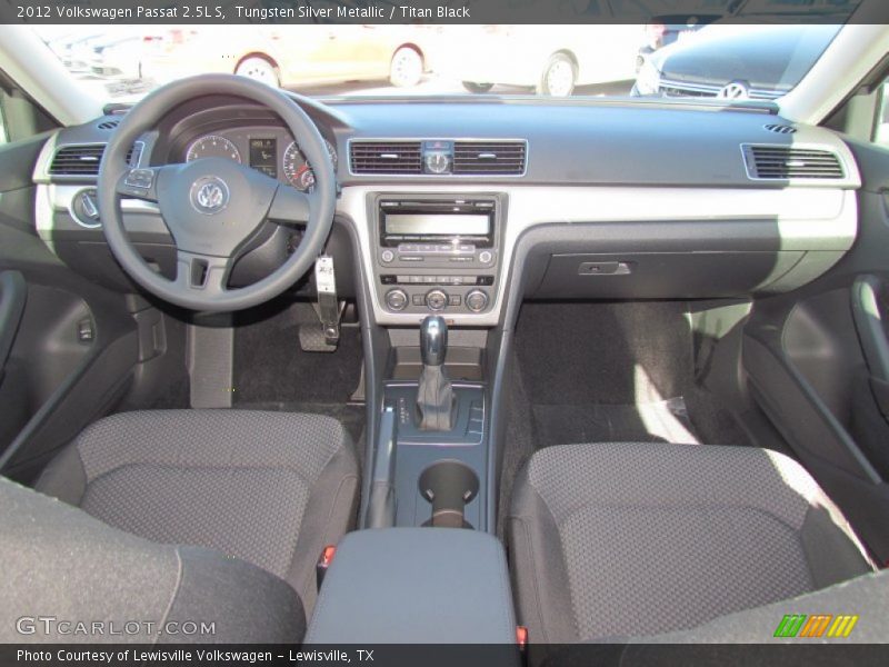 Tungsten Silver Metallic / Titan Black 2012 Volkswagen Passat 2.5L S