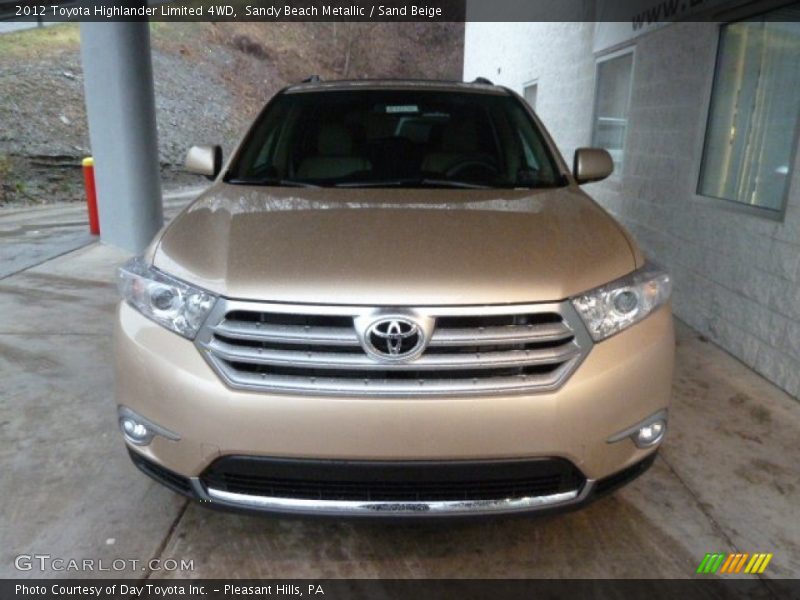 Sandy Beach Metallic / Sand Beige 2012 Toyota Highlander Limited 4WD