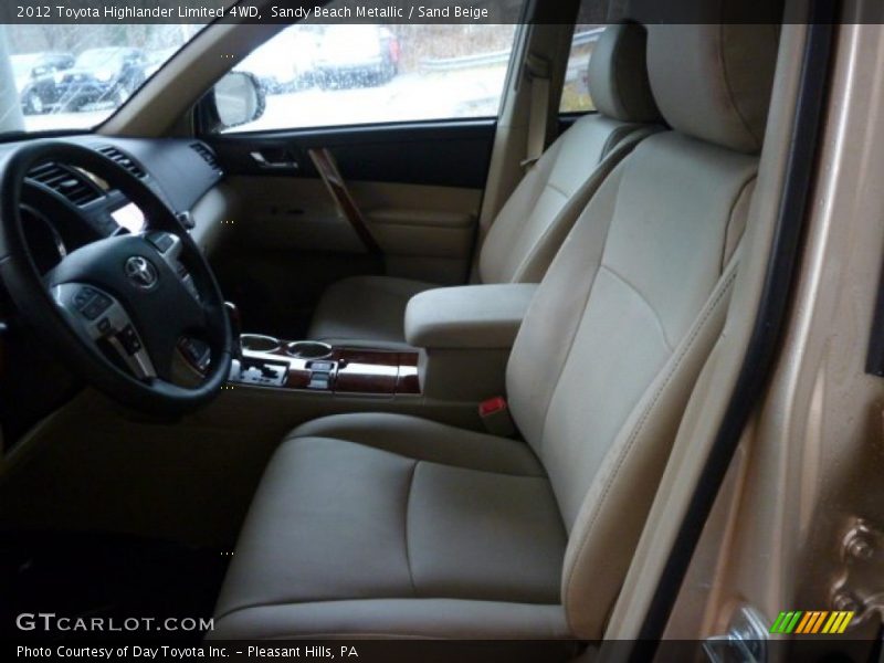 Sandy Beach Metallic / Sand Beige 2012 Toyota Highlander Limited 4WD