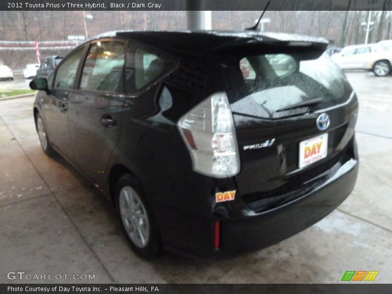 Black / Dark Gray 2012 Toyota Prius v Three Hybrid