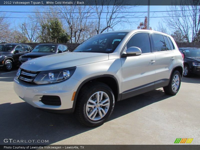 White Gold Metallic / Black 2012 Volkswagen Tiguan S