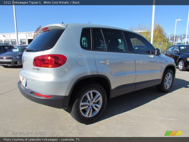 White Gold Metallic / Black 2012 Volkswagen Tiguan S