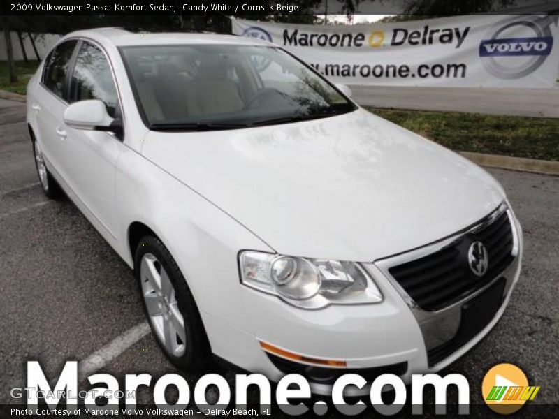 Candy White / Cornsilk Beige 2009 Volkswagen Passat Komfort Sedan