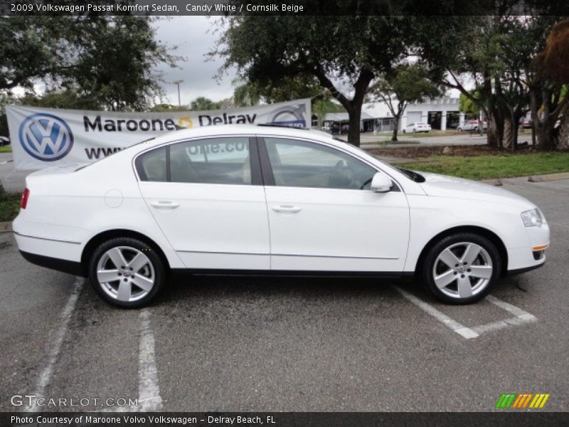 Candy White / Cornsilk Beige 2009 Volkswagen Passat Komfort Sedan