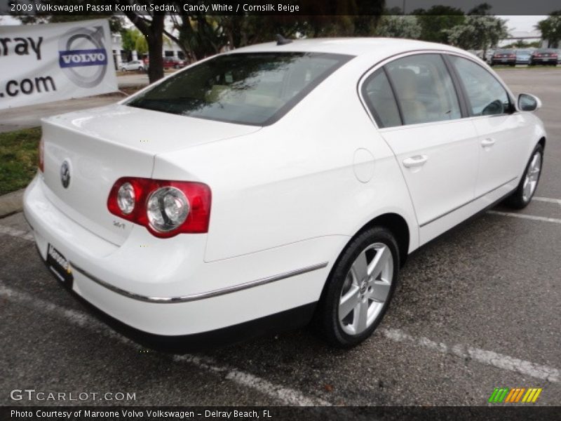 Candy White / Cornsilk Beige 2009 Volkswagen Passat Komfort Sedan