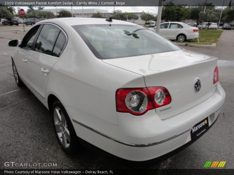 Candy White / Cornsilk Beige 2009 Volkswagen Passat Komfort Sedan