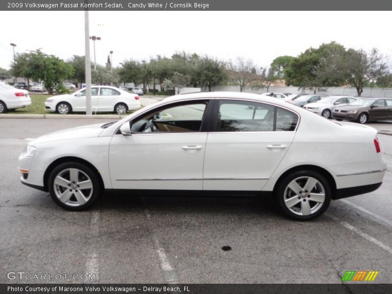 Candy White / Cornsilk Beige 2009 Volkswagen Passat Komfort Sedan