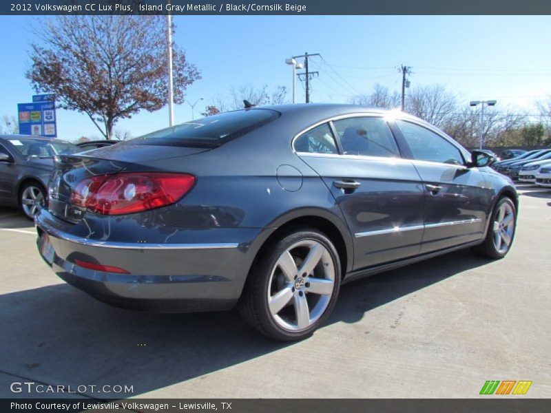 Island Gray Metallic / Black/Cornsilk Beige 2012 Volkswagen CC Lux Plus