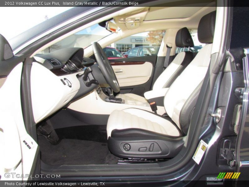 Island Gray Metallic / Black/Cornsilk Beige 2012 Volkswagen CC Lux Plus