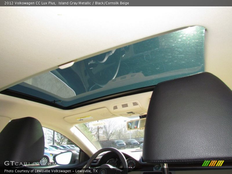 Island Gray Metallic / Black/Cornsilk Beige 2012 Volkswagen CC Lux Plus