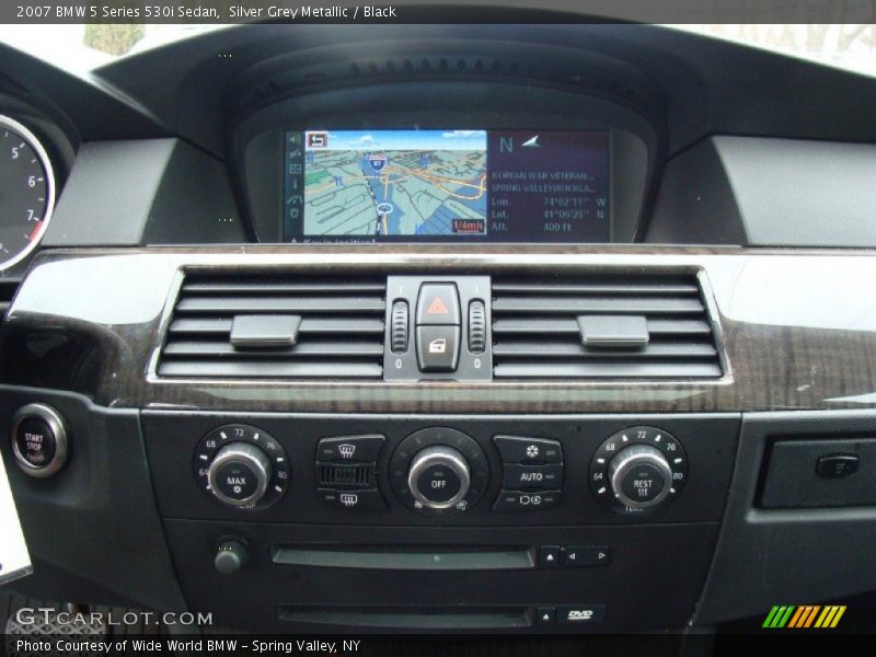 Silver Grey Metallic / Black 2007 BMW 5 Series 530i Sedan