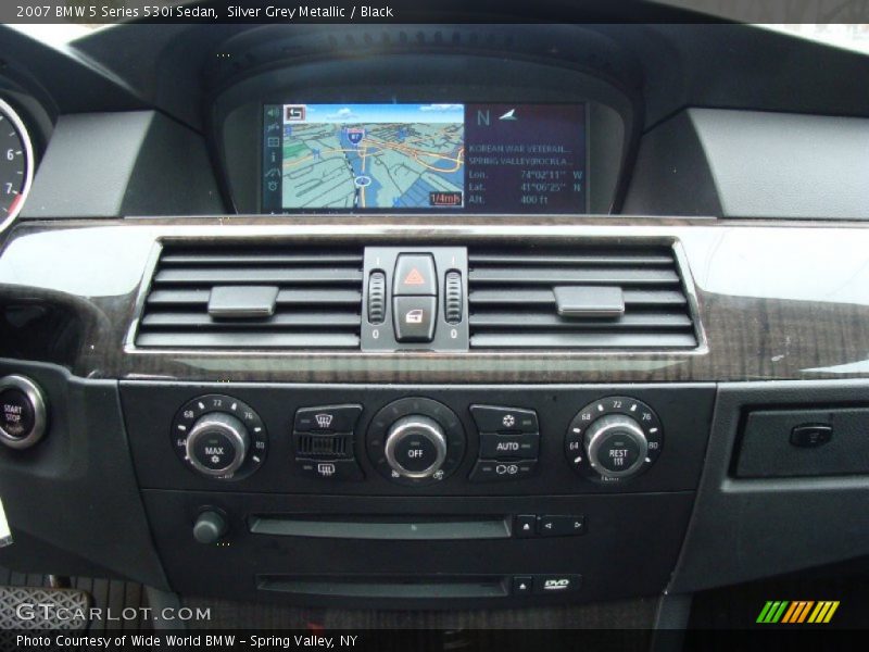 Silver Grey Metallic / Black 2007 BMW 5 Series 530i Sedan
