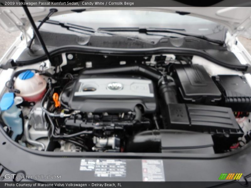 Candy White / Cornsilk Beige 2009 Volkswagen Passat Komfort Sedan